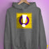 Intersex Pride Flag Exclamation Point Hoodie - Grey Heather